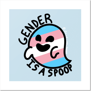 Gender is a Spoop (Trans Ghost) Posters and Art